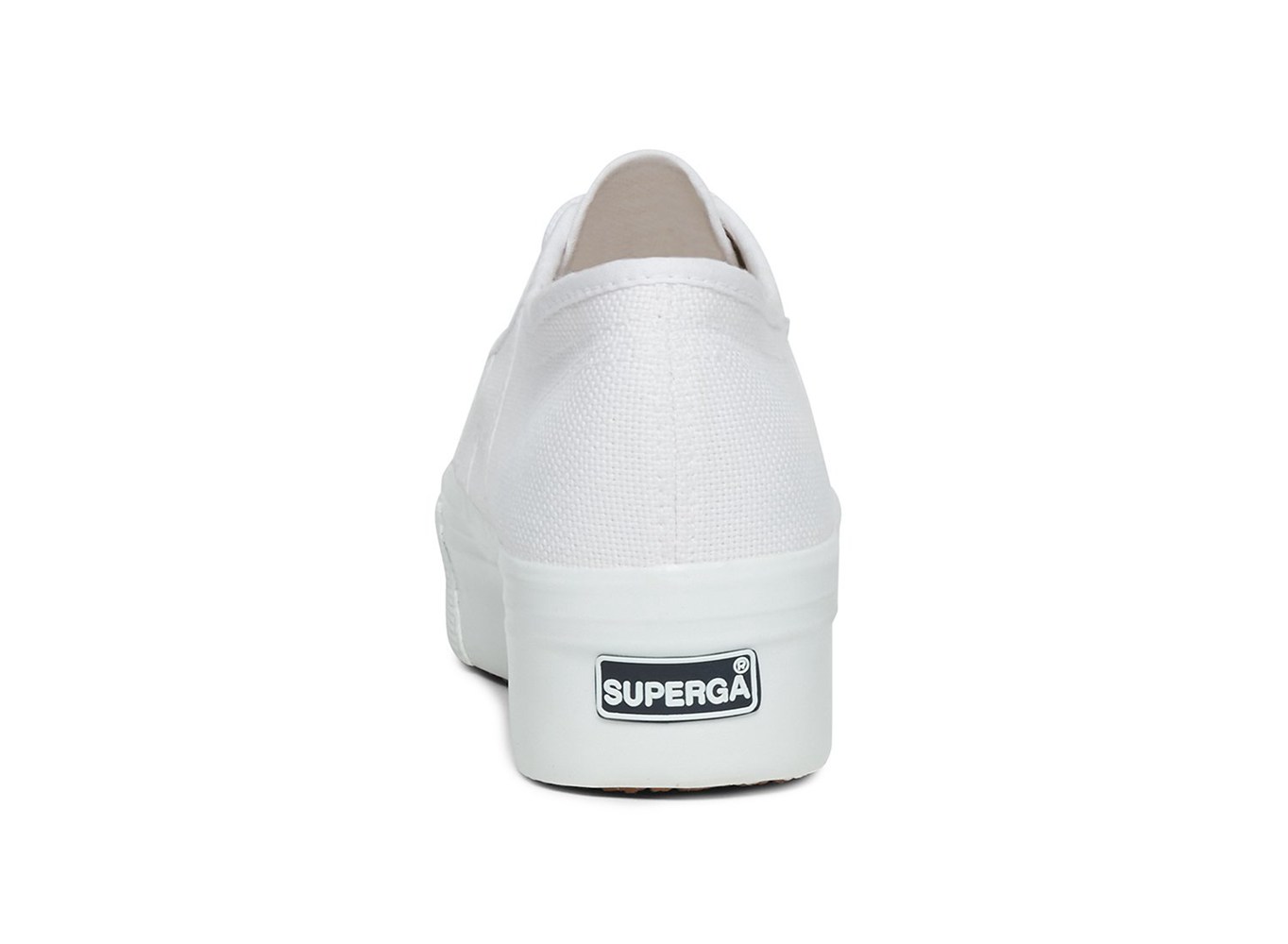 Superga White Platform Womens - 2790 Cotw Bigeyelets - 956SXTEOK